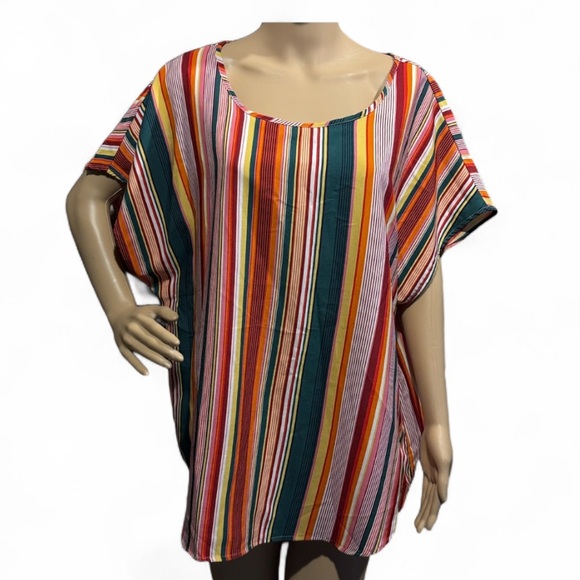 SHEIN Tops - ➕💰BOGO FREE SHEIN Curve Striped Top 2XL